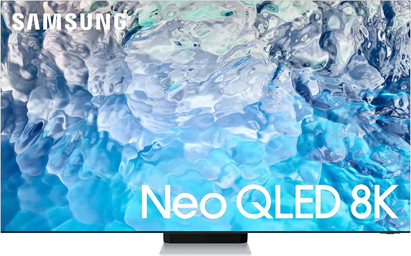 Photo 1 of SAMSUNG 65-Inch Class Neo QLED 8K QN900B Series Mini LED Quantum HDR 48x, Infinity Screen, Dolby Atmos, Object Tracking Sound Pro, Smart TV with Alexa Built-In (QN65QN900BFXZA, 2022 Model)
