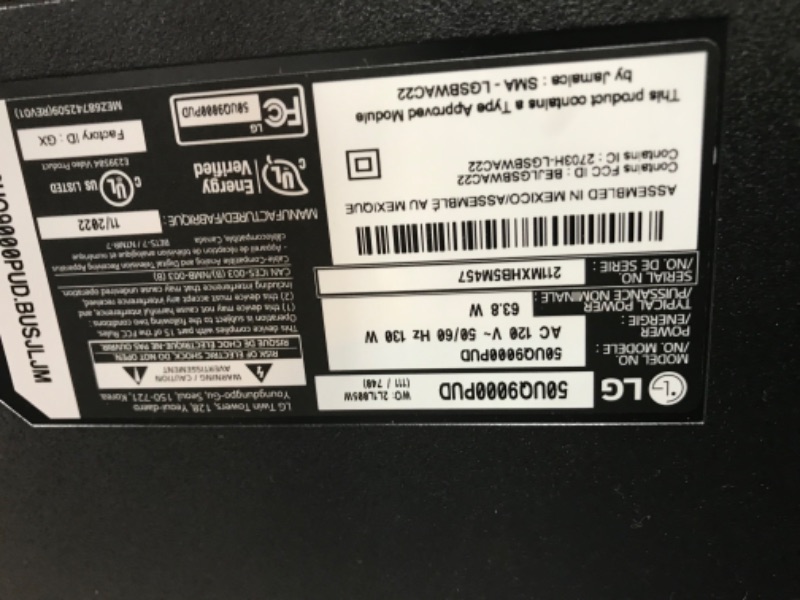 Photo 6 of LG 50-Inch Class UQ9000 Series Alexa Built-in 4K Smart TV (3840 x 2160), 60Hz Refresh Rate, AI-Powered 4K, Cloud Gaming (50UQ9000PUD, 2022) 50 inch TV Only