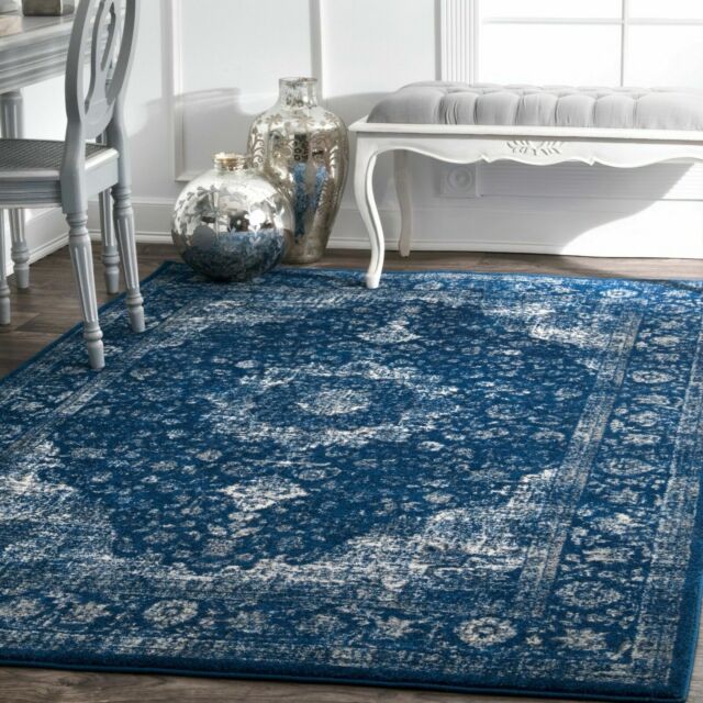 Photo 1 of **SEE NOTES**
nuLOOM Polypropylene 9' X 12' Rectangle Area Rugs in Dark Blue 200rzbd07c-9012
