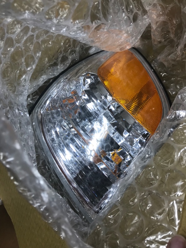 Photo 4 of AS Headlight Assembly Compatible with 2005-2006 Toyota Tundra Double Cab/ 2005-2007 Sequoia Headlamp Chrome Housing Driver and Passenger Side
