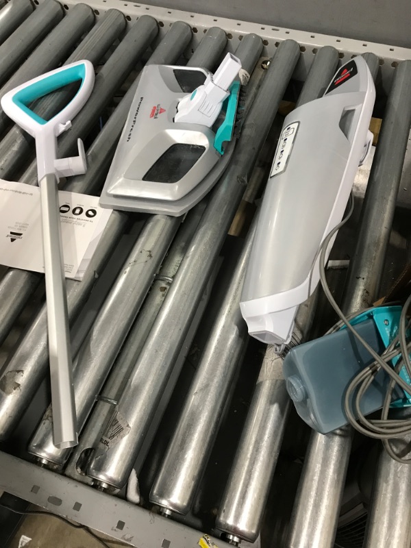 Photo 1 of *USED*Bissell Power Fresh Steam Mop with Natural Sanitization, Floor Steamer, Tile Cleaner, and Hard Wood Floor Cleaner with Flip-Down Easy Scrubber, 1940A PowerFresh