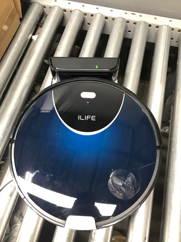 Photo 2 of ILIFE V80 Max Mopping Robot Vacuum and Mop Combo - 2000Pa Suction Wi-Fi Automatic Vacuum Cleaner Robot Works with Alexa - 750ml Dustbin Robotic Vacuum Cleaner for Pet Hair Hardwood Floors Carpet (tested)