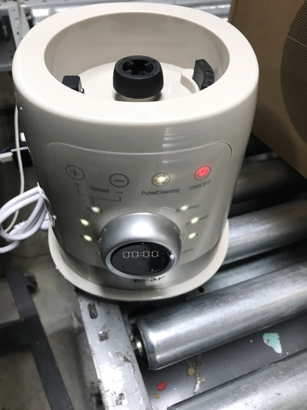 Photo 4 of Bear Blender, Professional 1200W Countertop Blender for Kitchen, Blender for Shakes and Smoothies with 51 Oz Glass Jar,Auto-Programs Functions with LED display for Ice Crush, Smoothies, Milkshakes and Autonomous Clean