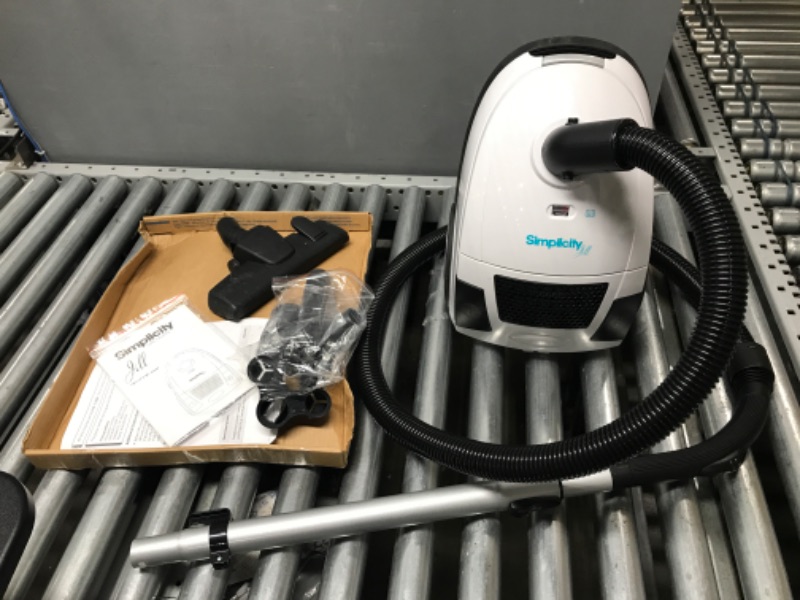 Photo 2 of (Tested) Simplicity Canister Vacuum Cleaner, Jill Compact Vacuum for Hardwood Floors and Rugs, Dual Certified Hepa Filtration, Bagged