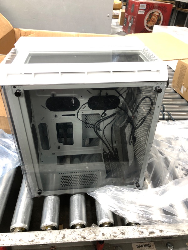 Photo 2 of CORSAIR Crystal 280X RGB Micro-ATX Case, 2 RGB Fans, Lighting Node PRO Included, Tempered Glass - White RGB White