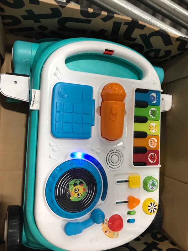 Photo 2 of Baby Einstein Musical Mix ‘N Roll 4-in-1 Push Walker, Activity Center, Toddler Table and Floor -Toy for 6 Months+, Blue
