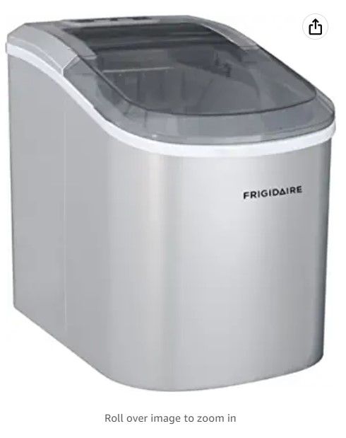 Photo 1 of FRIGIDAIRE EFIC189-Silver Compact Ice Maker, 26 lb per Day, Silver (Packaging May Vary)
