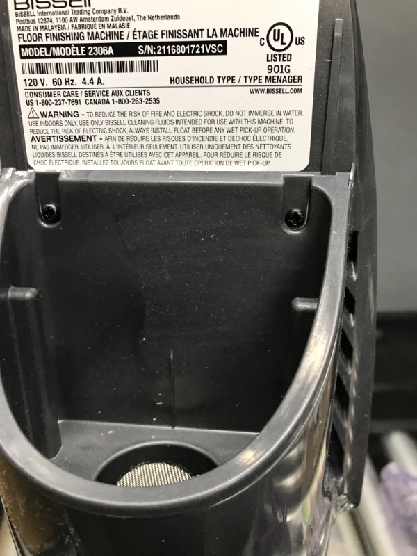 Photo 3 of Bissell Crosswave Pet Pro All in One Wet Dry Vacuum Cleaner and Mop for Hard Floors and Area Rugs, 2306A NEEDS REPAIR
