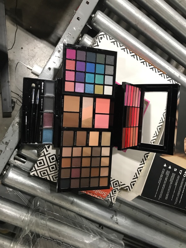 Photo 2 of used**Profusion Cosmetics - Pro Elevation Kit - Starter Makeup Artist Kit Eyeshadows Lip Shades Gel Eyeliners Highlighters Contour Bronzer Brow Powder Eyebrow Wax Eyebrow Highlighter Applicator Brushes
