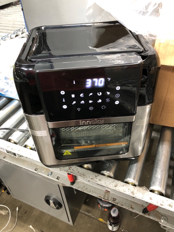 Photo 2 of ***TESTED**POWERED ON**Innsky 10.6 Quart Air Fryer Oven with Rotisserie & Dehydrator, ?Patent & Safety Certs?10-in-1 Air Fryers Toaster Oven Combo, Airfryer Countertop Oven, 6 Accessories, 32+ Recipes, ETL Certified, 1500W