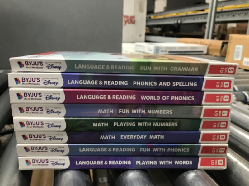 Photo 3 of BYJU’S Learning: Disney, 1st Grade Premium Edition (App + 8 Workbooks) Ages 5-7, Featuring Disney & Pixar Characters - Learn Reading, Addition/Subtraction, Writing & Phonics - Osmo Fire base included
