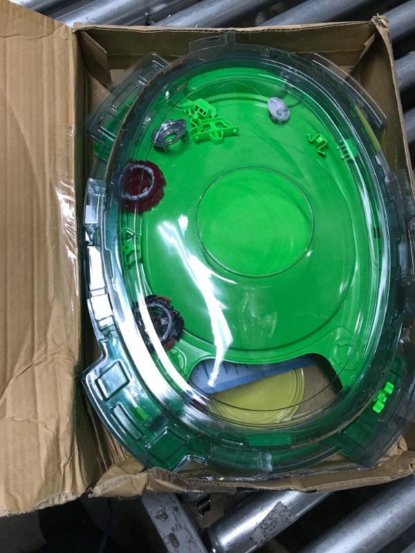 Photo 2 of BEYBLADE Burst QuadDrive Interstellar Drop Battle Set, Set Stadium, 2 Battling Tops and 2 Launchers, Toys for 8 Year Old Boys & Girls & Up
