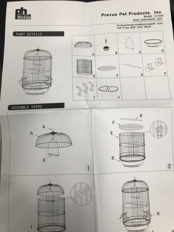 Photo 1 of CLINDER BIRD CAGE