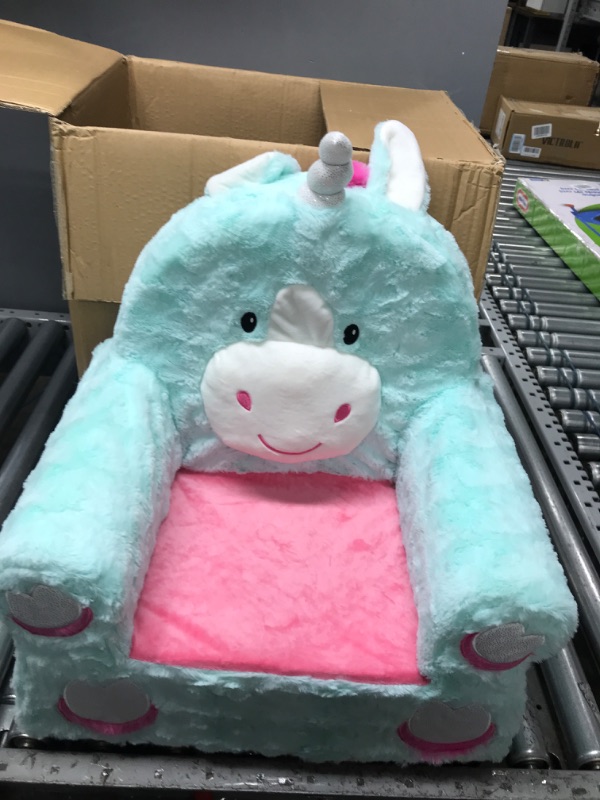 Photo 2 of Animal Adventure | Sweet Seats | Teal Unicorn | Soft Plush Children's Chair