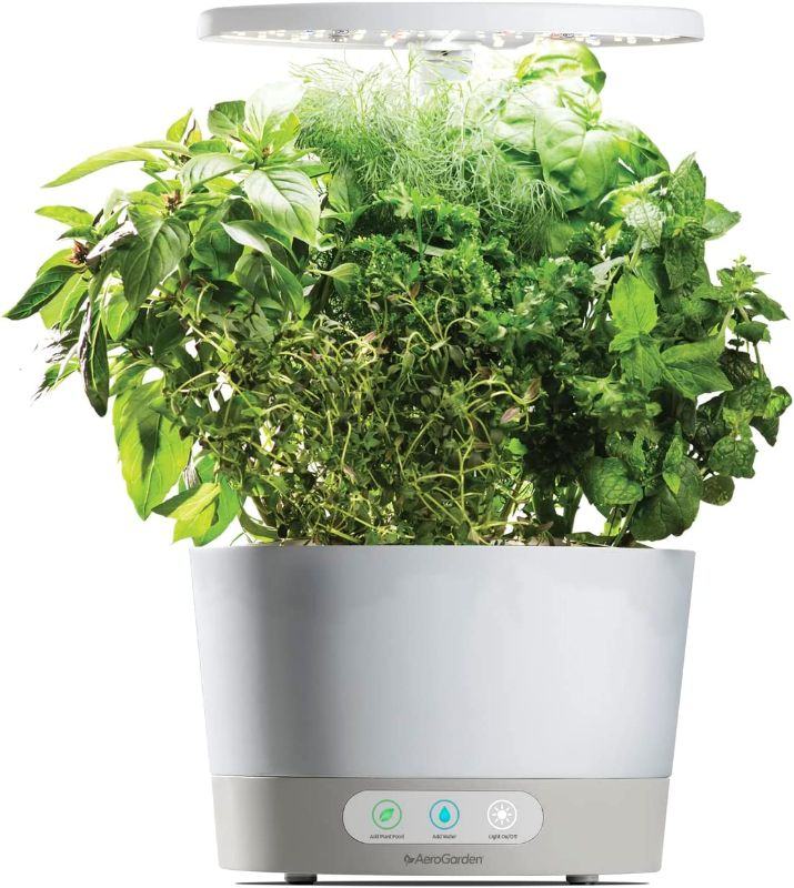 Photo 1 of AeroGarden Harvest 360 - Indoor Garden with LED Grow Light, Round, Compact Design, White
Visit the AeroGarden Store
