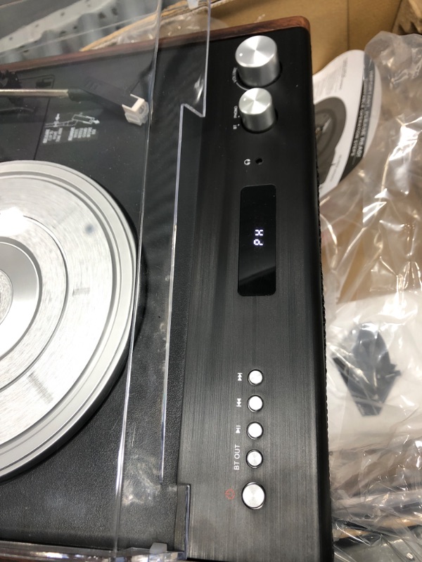 Photo 1 of ** TESTED- POWERS  ON**   Victrola Eastwood Bluetooth Record Player Espresso