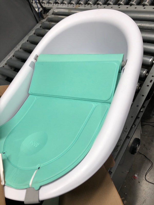 Photo 2 of 4-in-1 Grow-with-Me Bath Tub by Frida Baby Transforms Infant Bathtub to Toddler Bath Seat with Backrest for Assisted Sitting in Tub