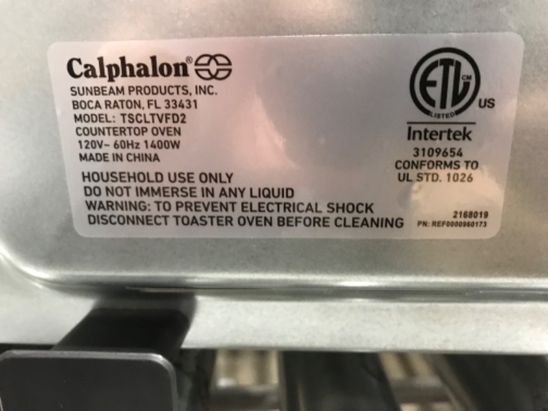 Photo 5 of (PARTS ONLY)Calphalon® Performance Countertop French Door Air Fryer Oven, 11-in-1 Convection Toaster Oven
