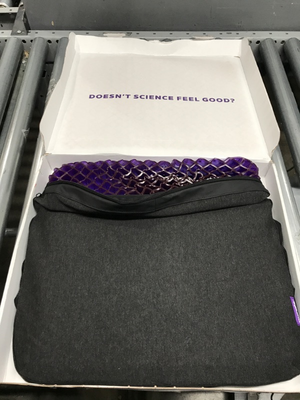 Photo 2 of Purple Royal Seat Cushion - Seat Cushion for The Car Or Office Chair - Temperature Neutral Grid