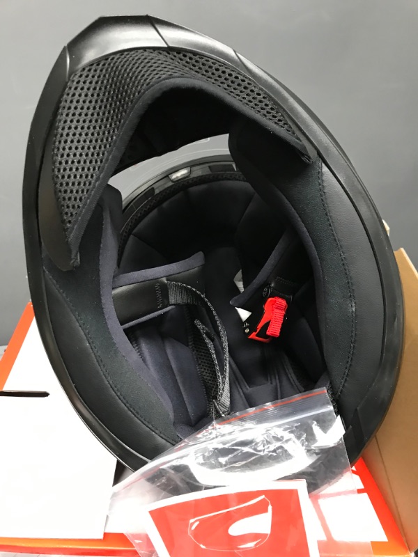 Photo 1 of GLX GX11 Compact Lightweight Full Face Motorcycle Street Bike Helmet with Extra Tinted Visor DOT Approved (Matte Black, X-Large) Matte Black X-Large