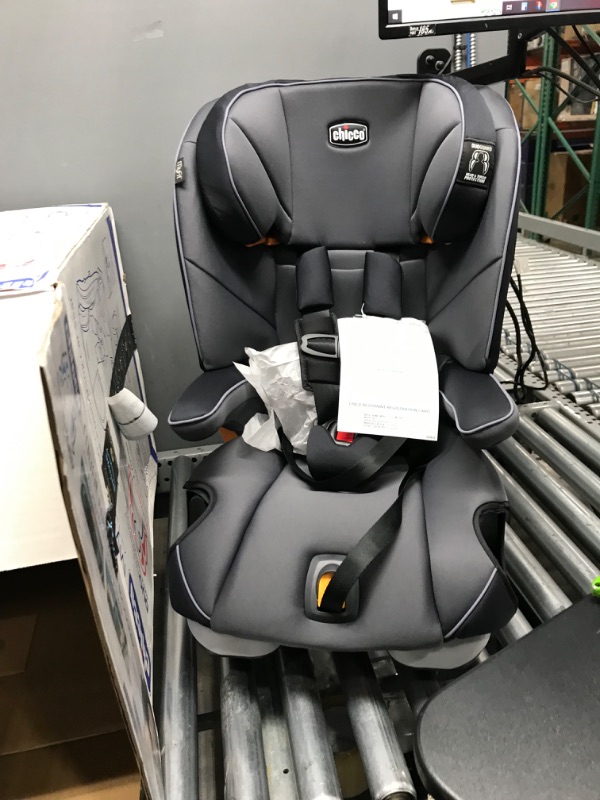 Photo 2 of Chicco MyFit Harness + Booster Car Seat, 5-Point Harness Car Seat and High Back Booster Seat, For children 25-100 lbs. | Fathom/Grey/Blue Fathom/Grey/Blue MyFit