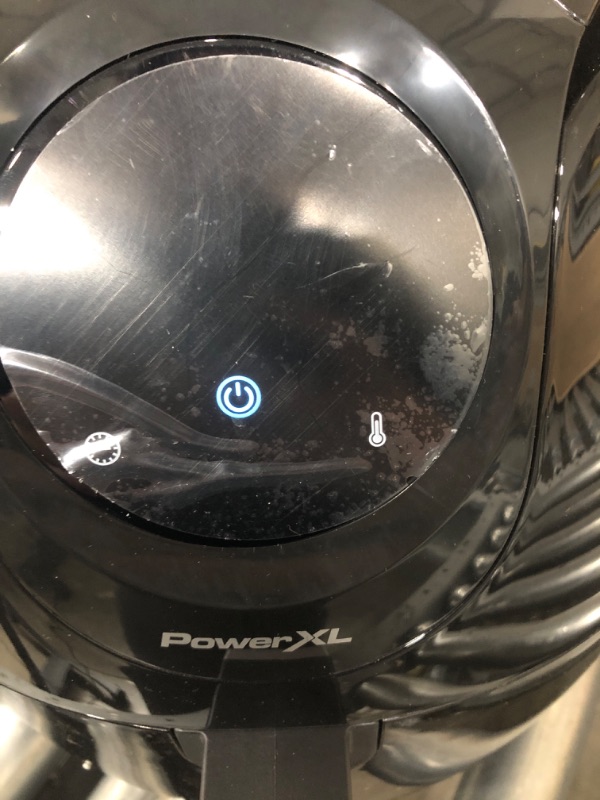 Photo 4 of *TESTED POWERD DID COME ON* PowerXL Air Fryer 7 QT Maxx Classic , Extra Hot Air Fry, Cook, Crisp, Broil, Roast, Bake, High Gloss Finish, Black (7 Quart)