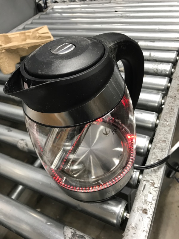 Photo 3 of *Minor Damage to Bottom of Base-See Last Photo* Chefman Electric Kettle w/ Temperature Control, No. 1 Kettle Manufacturer in U.S., Removable Tea Infuser, 5 Presets, LED Indicator Lights, 360° Swivel Base, BPA Free, Stainless Steel, 1.8 Liters Temp. Contro