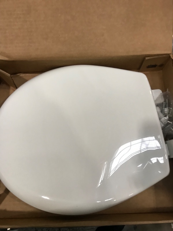 Photo 2 of *MISSING WRENCH* MAYFAIR 8100SL 000 Collins Slow Close Plastic Toilet Seat, White & CRAFTSMAN CMMT44105 CM 1/2-IN 12PT SHORT COMBO WRENCH ROUND Toilet Seat + COMBO WRENCH