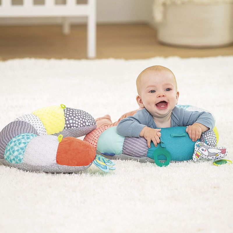 Photo 4 of Infantino 2-in-1 Tummy Time & Seated Support - Pillow Support for Newborns and Older Babies, with Detachable Support Pillow and Toys, for Development of Strong Head and Neck Muscles