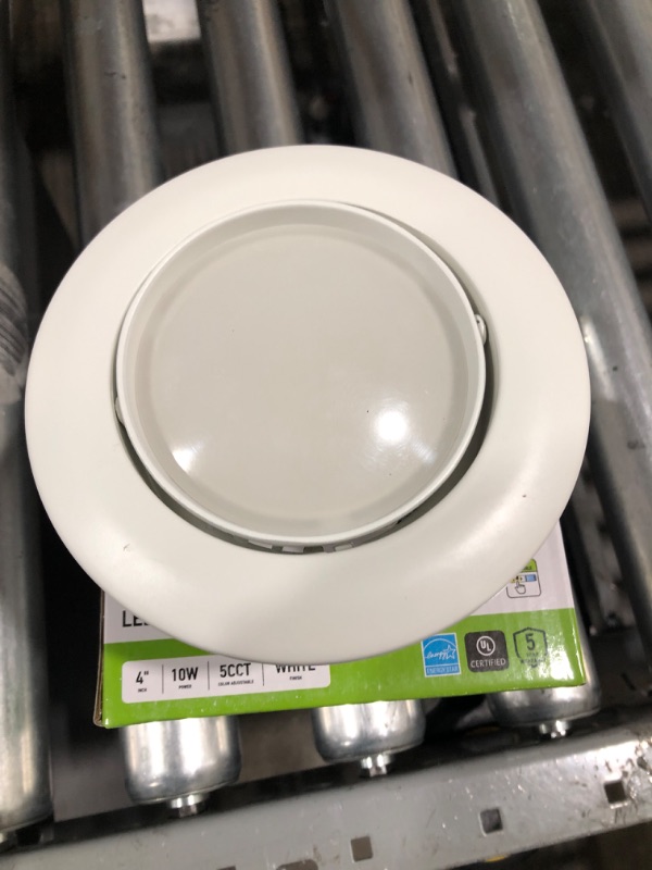 Photo 2 of ASD Gimbal Retrofit, 4 inch LED Recessed Lights, 5CCT 2700/3000/3500/4000/5000K Adjustable, LED Can Lights 10W -85W Replacement, 800 Lm Dimmable Ceiling Lights, LED Room Lights, Energy Star, ETL 1Pack
