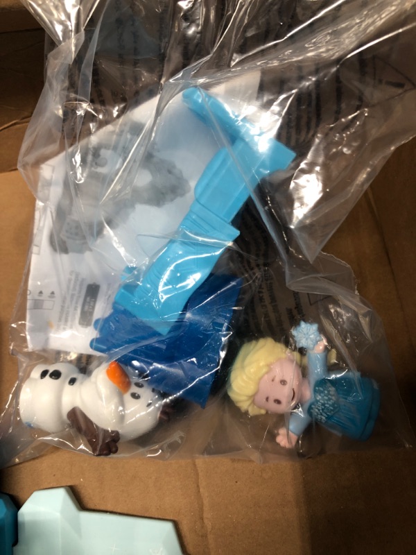 Photo 3 of Disney Frozen Toys, Fisher-Price Little People Toddler Playset With Elsa & Olaf Toys Lights & Music, Elsa's Ice Palace, Frustration-Free Packaging SIOC/FFP