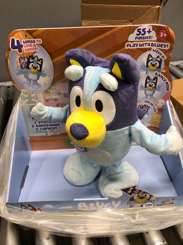 Photo 2 of Bluey Dance and Play 14" Animated Plush | Over 55 Phrases and Songs, Multicolor
