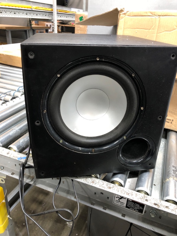Photo 1 of SEE NOTES*** Polk Audio PSW10 10" Powered Subwoofer - Power Port Technology, Up to 100 Watts, Big Bass in Compact Design, Easy Setup with Home Theater Systems Black PSW10 Subwoofer Only