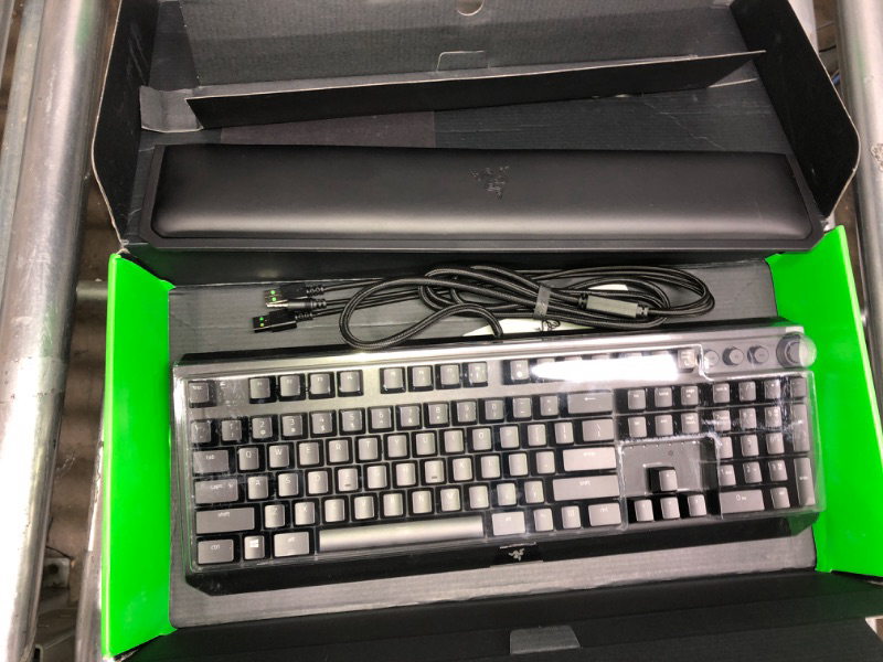 Photo 2 of Razer BlackWidow Elite Mechanical Gaming Keyboard: Yellow Mechanical Switches - Linear & Silent - Chroma RGB Lighting - Magnetic Wrist Rest - Dedicated...
