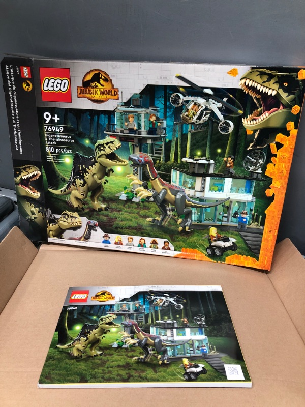 Photo 5 of *** OPEN BOX***LEGO Jurassic World Dominion Giganotosaurus & Therizinosaurus Attack 76949 Building Toy Set for Kids, Boys, and Girls Ages 9+ (810 Pieces) Frustration-Free Packaging