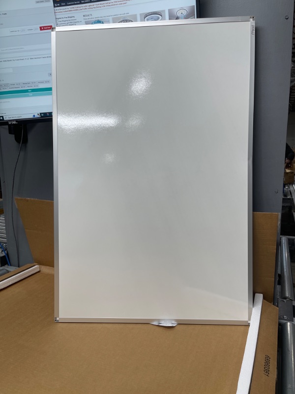 Photo 3 of Mead Whiteboard, White Board, Dry Erase Board, 3' x 2', Silver Aluminum Frame (85356)