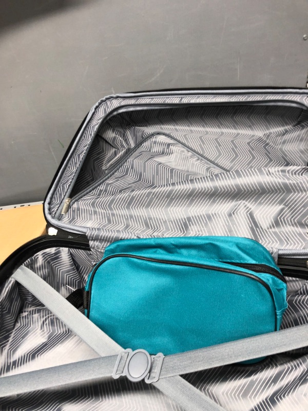 Photo 2 of *Incomplete set*  Travelers Club Chicago Hardside Expandable Spinner Luggage, Teal, 3 Piece Set Teal 3 Piece Set