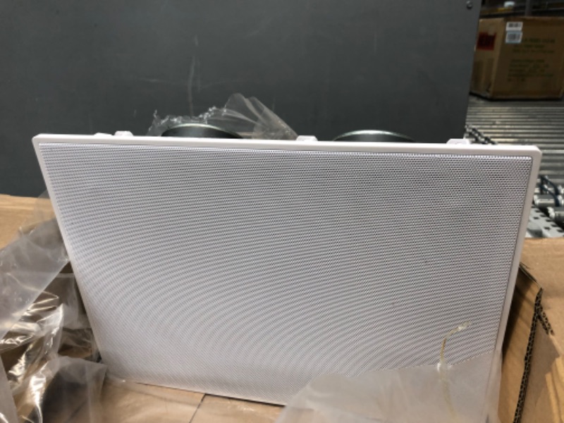 Photo 1 of Monoprice 2-way Carbon Fiber In-Wall Surround Speaker - Dual 5.25 Inch (Single) Vari-Angled With Paintable Grille - Alpha Series Black 2 Way 5.25 in