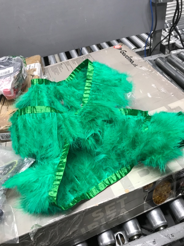 Photo 2 of Costume Bundle: Shekyeon 2yards Rooster Hackle Feather Trim Dress Decoration(Dark Green) and 