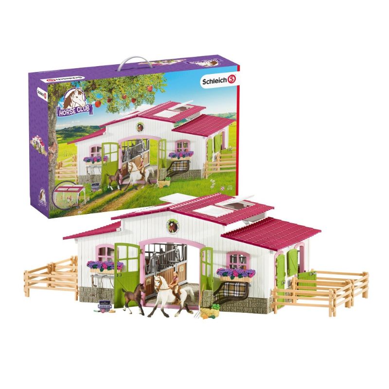 Photo 1 of *PARTS ONLY*
Schleich Horse Club Riding Center Horse Toy Playset with 2 Horses & Rider Doll 43 Pieces 15 Tall X 32 Wide Kids Toys Gift for Ages 5+
