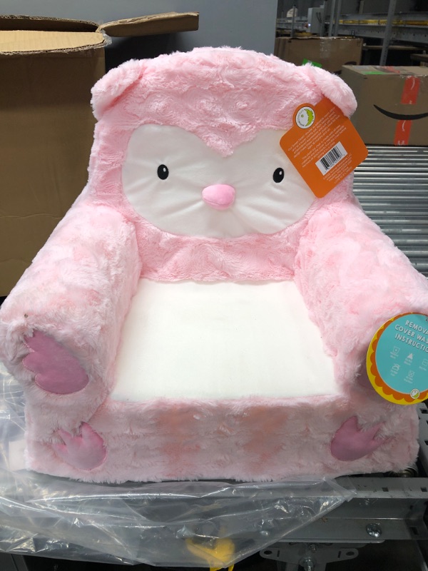 Photo 2 of Animal Adventure - Sweet Seats - Pink Owl Children's Plush Chair