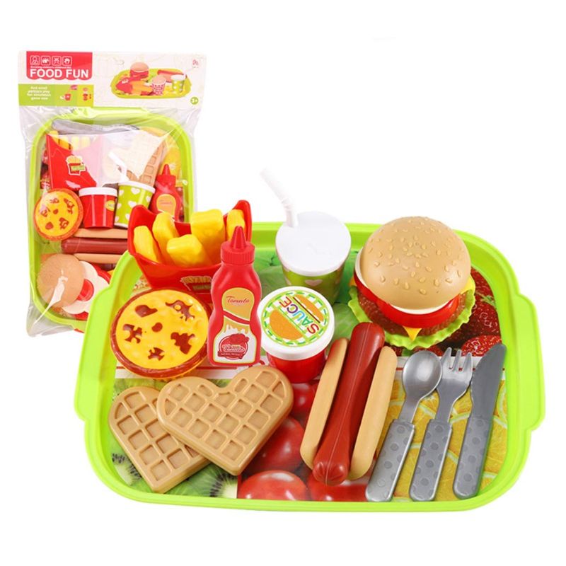 Photo 1 of  Kids Play Fast Food Toy Set DIY Play Kitchen Set 