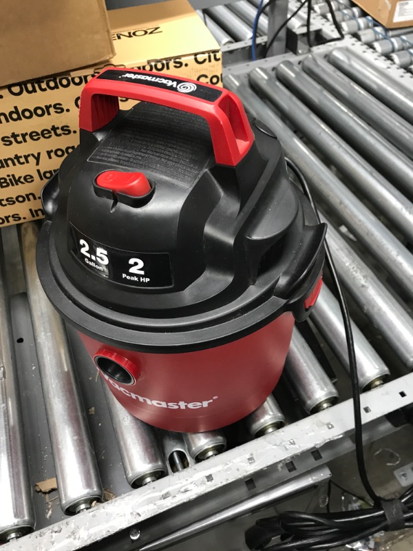 Photo 2 of ***NOT FUNCTIONING PARTS ONLY*** Vacmaster Red Edition VOM205P 1101 Portable Wet Dry Shop Vacuum 2.5 Gallon 2 Peak HP 1-1/4 inch Hose