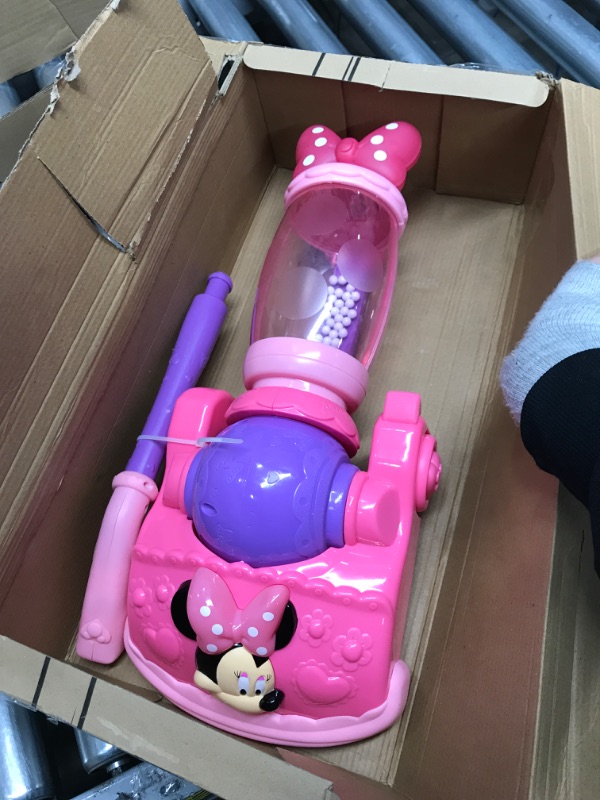 Photo 2 of Disney Junior Minnie Mouse Twinkle Bows Play Vacuum with Lights and Realistic Sounds, Amazon Exclusive, by Just Play