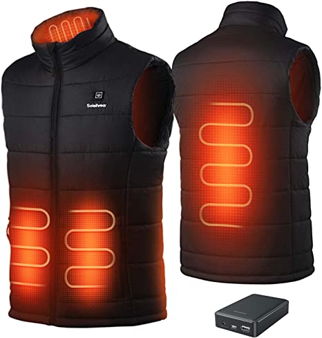 Photo 1 of Men's Heated Vest with Battery Pack, Lightweight Heated Vest for Men, Water/Wind Resistant, 10000mAh 7.4V
SIZE- SMALL