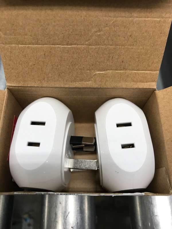 Photo 2 of Ceptics Australia, New Zealand, China Travel Plug Adapter - 4 Input - Ultra Compact - Light Weight - USA to Any Type I Countries Such as New Zealand and More - 2 Pack (PT-16), White
