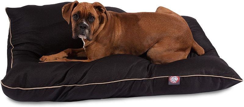 Photo 1 of 35x46 Black Super Value Pet Dog Bed By Majestic Pet Products Large
