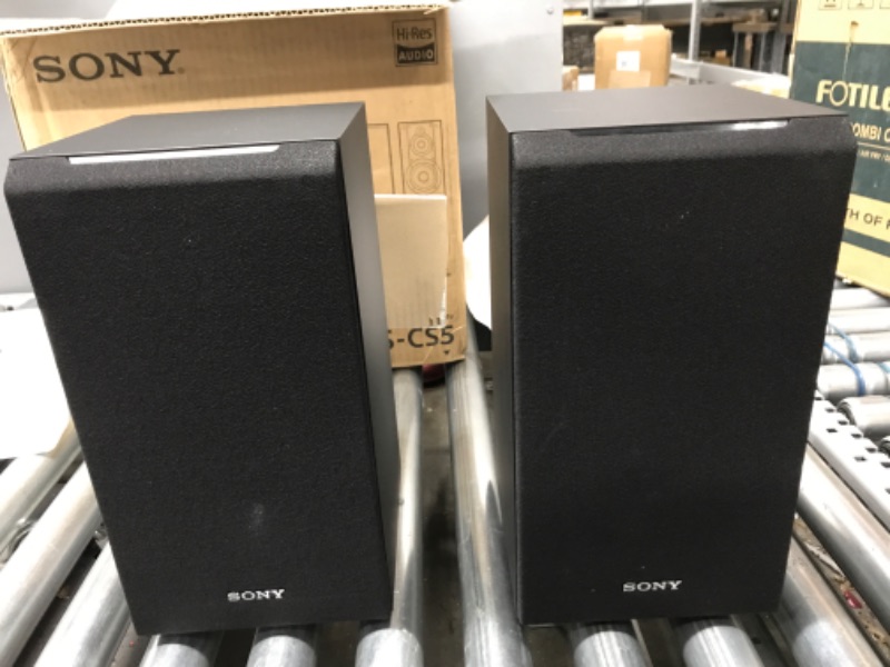 Photo 2 of Sony SSCS5 3-Way 3-Driver Bookshelf Speaker System (Pair) - Black