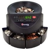 Photo 1 of Cassida C100 Electronic Coin Sorter/Counter, Countable Coins 1¢, 5¢, 10¢, 25¢, 250 Coins/min, 110 VAC & 6600 UV/MG – USA Business Grade Money Counter with UV/MG/IR Counterfeit Detection Coin Sorter + Money Counter 6600 UV/MG