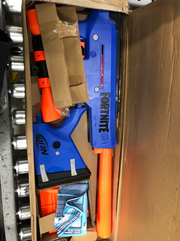 Photo 2 of NERF Fortnite BASR-R Bolt Action Blaster -- Includes 3 Bush Targets, Removable Scope, Removable 6-Dart Clip, 6 Official Elite Darts (Amazon Exclusive) Frustration Free Packaging